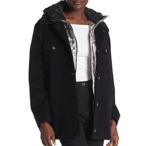 Hugo Boss Women's Black Fantocca Wool Coat